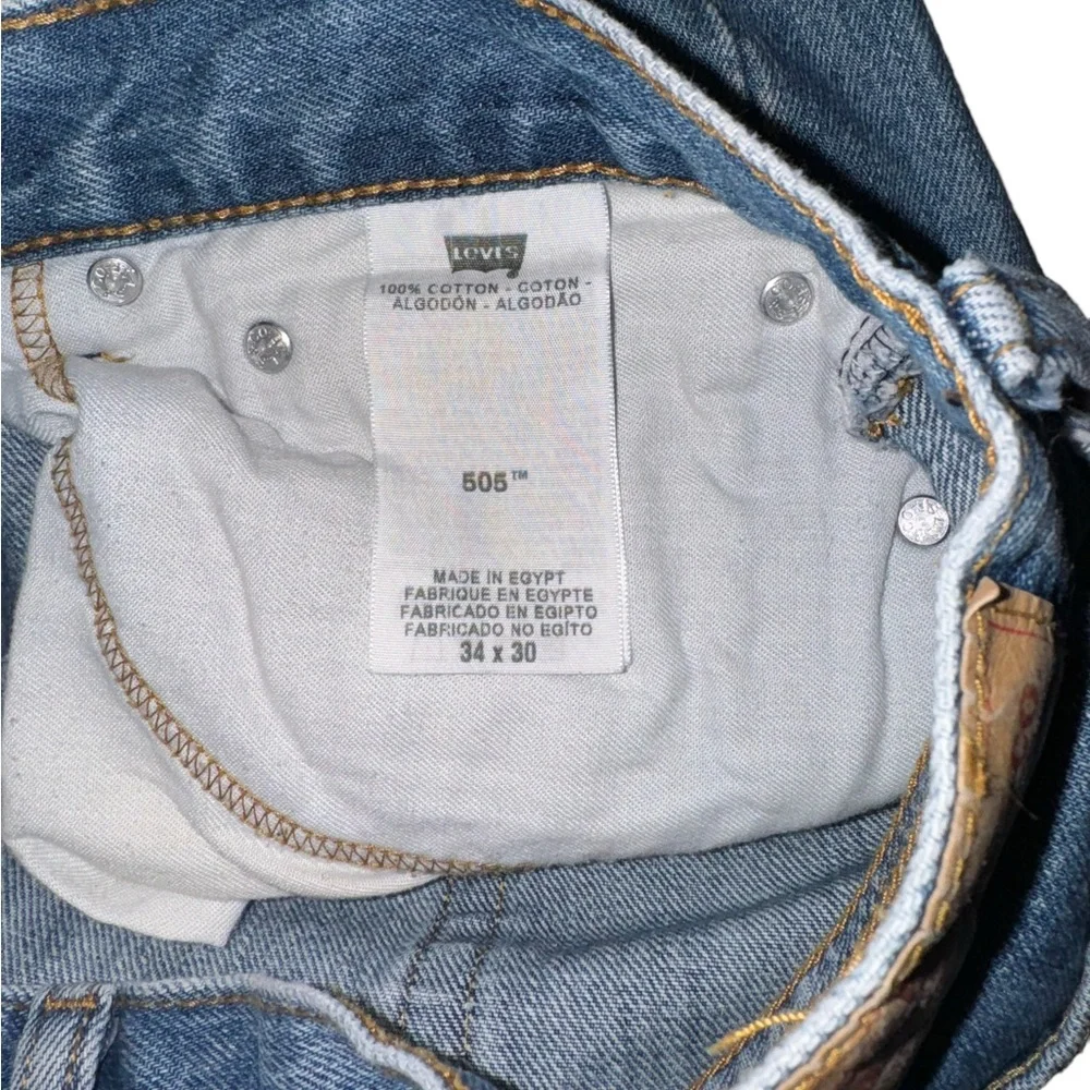 Levi’s 505 Relaxed Fit Straight Leg Jeans Men’s 34X30 - Picture 6 of 6